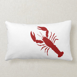 Coussin Rectangle Chambre de plage rouge de ~ de homard