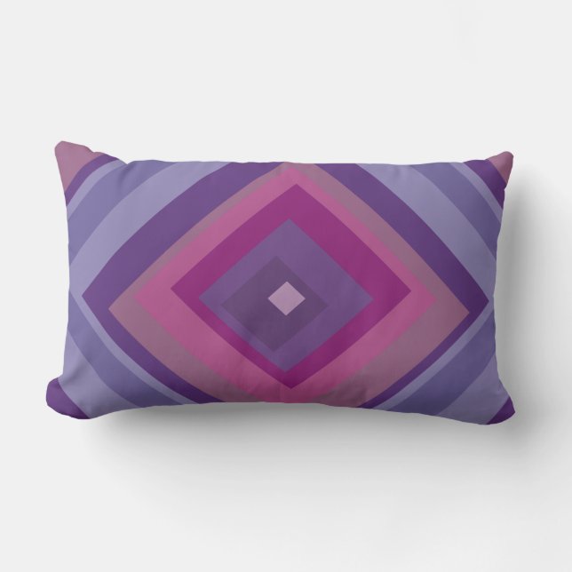 Coussin Rectangle champs de lavande de la passion pourpre diamant ar (Recto)