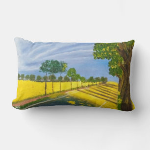 Coussin Rectangle Champs dorés et chemin