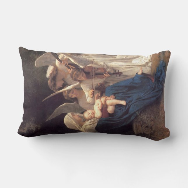 Coussin Rectangle Chanson des Anges (Art Vintage) (Verso)