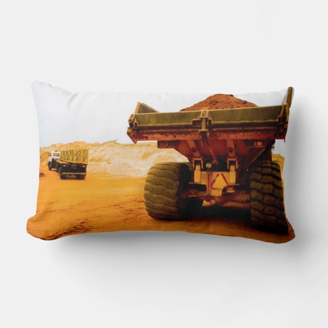 Coussin Rectangle Chantier de construction, Luanda, province de Luan (Recto)