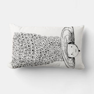 Coussin Rectangle Chapeau de fleurs