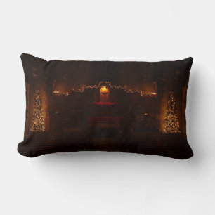 Coussin Rectangle Chapelle Harbison à Christmas Grove City College