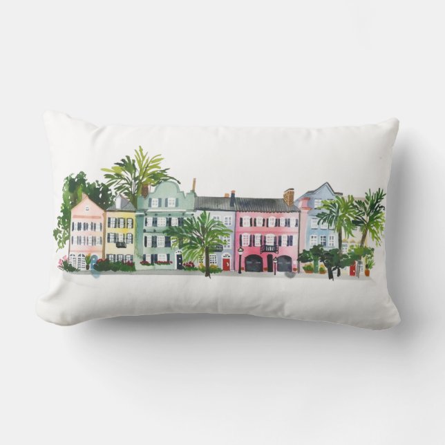 Coussin Rectangle Charleston Caroline du Sud (Recto)
