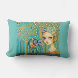 Coussin Rectangle Charme des éléphants