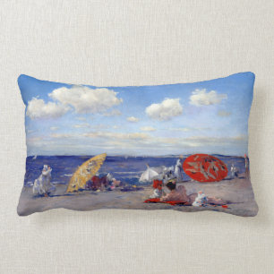 Coussin Rectangle Chasse de William Merritt au bord de la mer