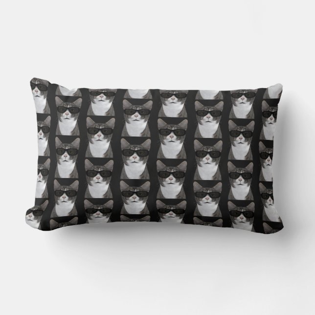 Coussin Rectangle Chat Coolle En Ville (Recto)