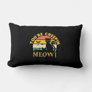 Coussin Rectangle Chat Halloween Vous Êtes Creepin Meow