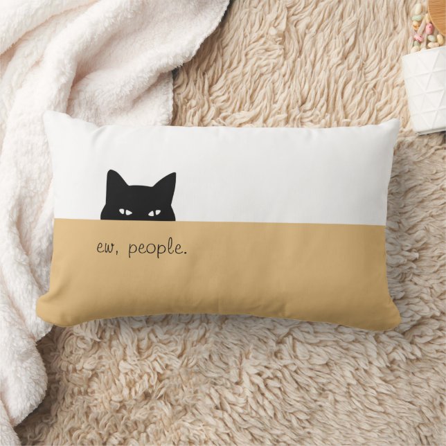 Coussin Rectangle Chat Sournois Photo de Personnes Détestables Oreil (Couverture)
