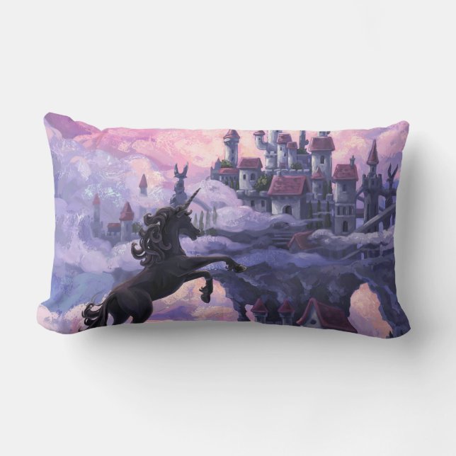 Coussin Rectangle Château Licorne (Recto)