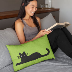 Coussin Rectangle Chats cool Black Kitty   Funky Felines Pet Lover's