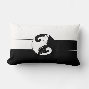 Coussin Rectangle Chats de Yin yang
