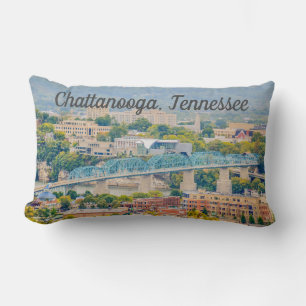 Coussin Rectangle Chattanooga, Tennessee Skyline