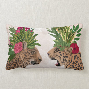 Coussin Rectangle Chaud House Leopards   Une paire