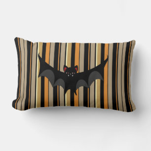 Coussin Rectangle Chauve-souris d'Halloween
