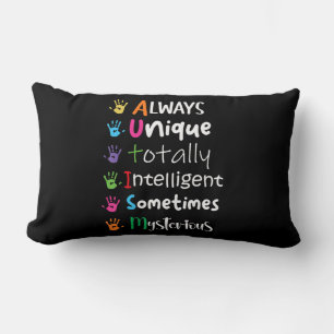 Coussin Rectangle Chemise Kindness sensibilisation sur l'autisme tou