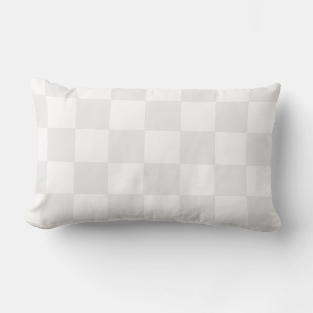 Coussin Rectangle Chequers Deux Tone Throw Pillow HAMbyWG (Recto)