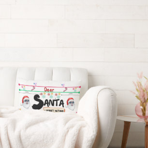 Coussin Rectangle Cher Père Noël : Partagez la magie de Noël