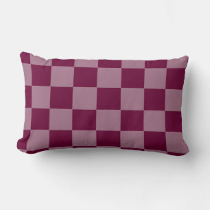Coussin Rectangle Cherry Checkers Deux tonalités Throw Pillow HAMbyW