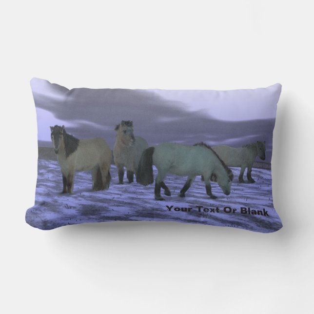 Coussin Rectangle Cheval de l'aube (Recto)