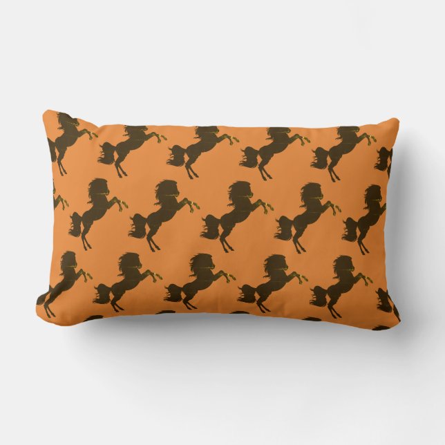 Coussin Rectangle chevaux (Recto)
