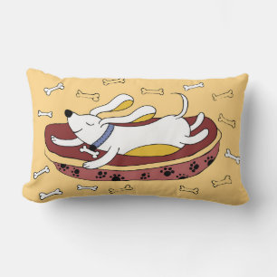 Coussin Rectangle Chien couchant 2