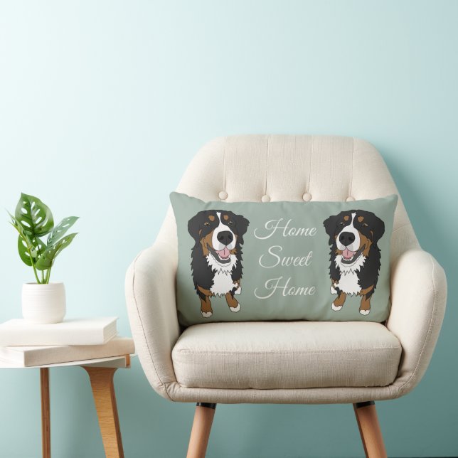 Coussin Rectangle Chien de montagne bernois (Chaise)