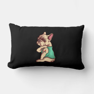 Coussin Rectangle Chien Français Bulldog I Love Maman Tattoo Lover C