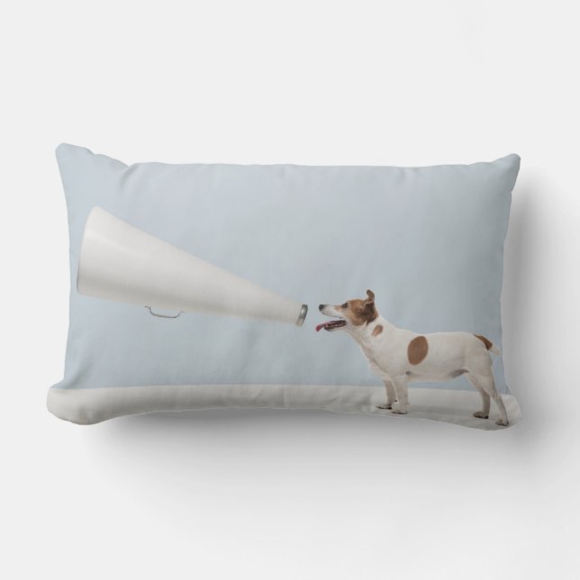 Coussin Rectangle Chien parlant des images | de Getty (Recto)