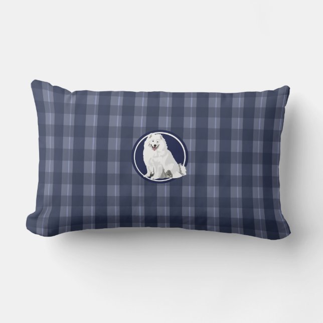 Coussin Rectangle Chien samoyé (Recto)