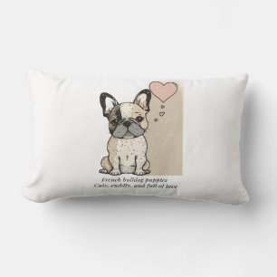 Coussin Rectangle Chiens français - Mignonnes et pleins d'amour