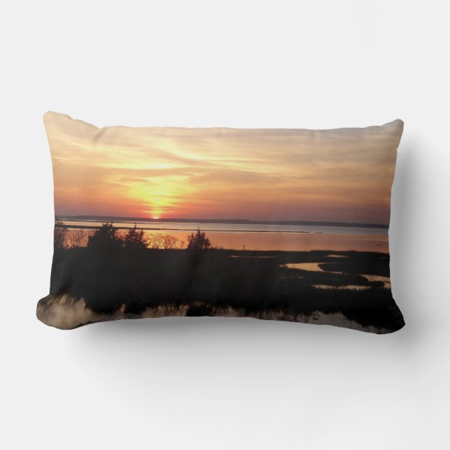 Coussin Rectangle Chincoteague Sunset II Virginia Paysage (Recto)