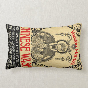 Coussin Rectangle Chinese Wash Art Pillow de vaudou de maman