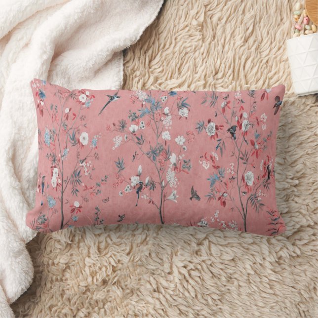 Coussin Rectangle Chinoiserie rose (Couverture)