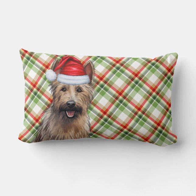 Coussin Rectangle Christmas Berger Picard Chien vacances Plaid (Verso)