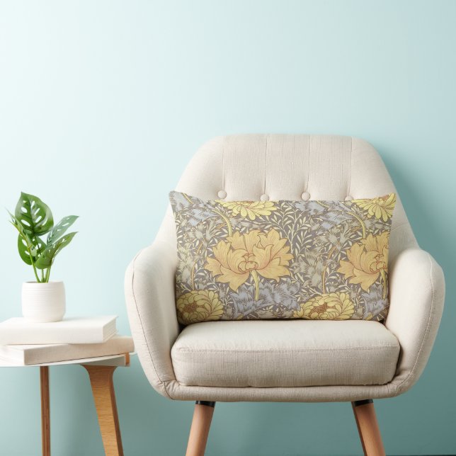 Coussin Rectangle Chrysanthème de William Morris (Chaise)