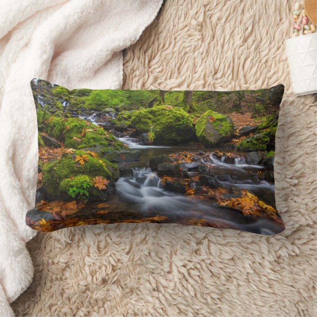Coussin Rectangle Chutes du ruisseau Starvation | Columbia Gorge, Or (Couverture)