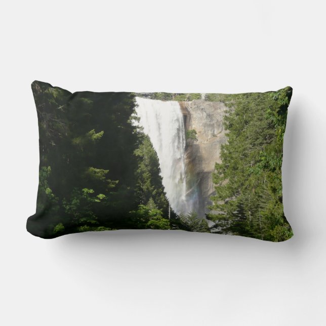 Coussin Rectangle Chutes vernales II dans le parc national Yosemite (Recto)