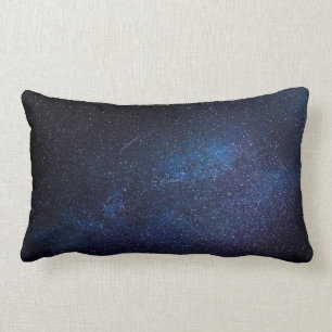 Coussin Rectangle Ciel de galaxie étoilée bleu marine