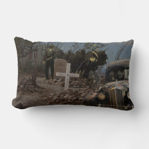 Coussin Rectangle Cimetière hanté à Tombstone