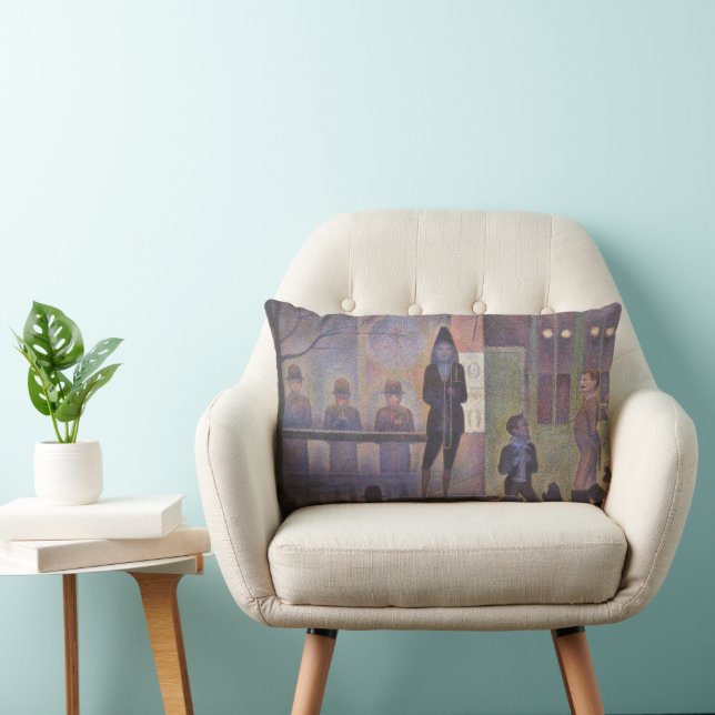 Coussin Rectangle Cirque forain par Georges Seurat, Art ancien (Chaise)