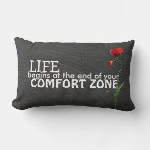 Coussin Rectangle Citation de la zone de confort sur tableau de bord