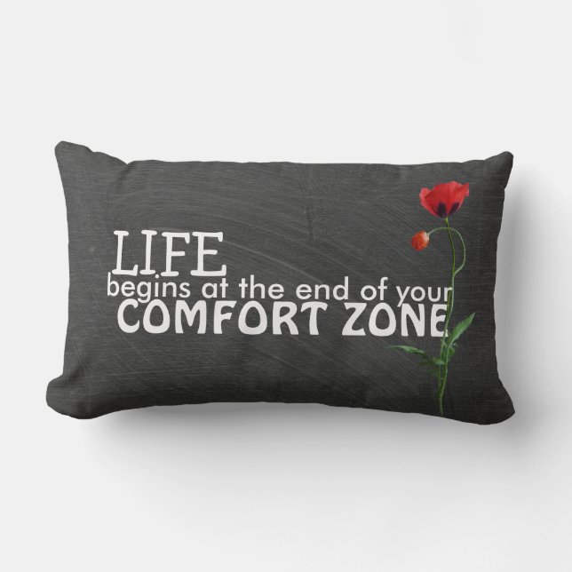 Coussin Rectangle Citation de la zone de confort sur tableau de bord (Recto)