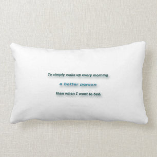 Coussin Rectangle Citation de matin par Sidney Poitier - pour se