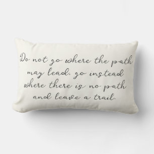 Coussin Rectangle Citation de Ralph Waldo Emerson