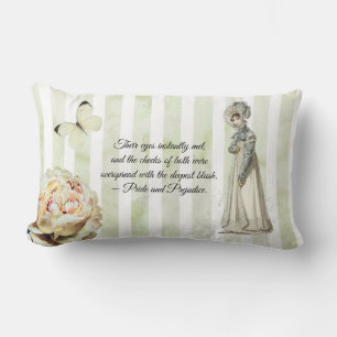 Coussin Rectangle Citation de Shabby Chic Pride et Prejudice