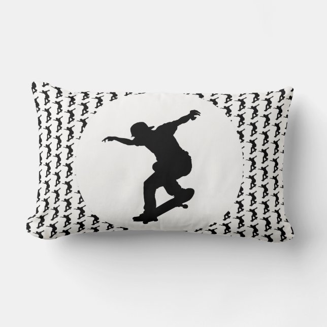 Coussin Rectangle Citation Motivational Skateboard Bon Temps Toujour (Recto)