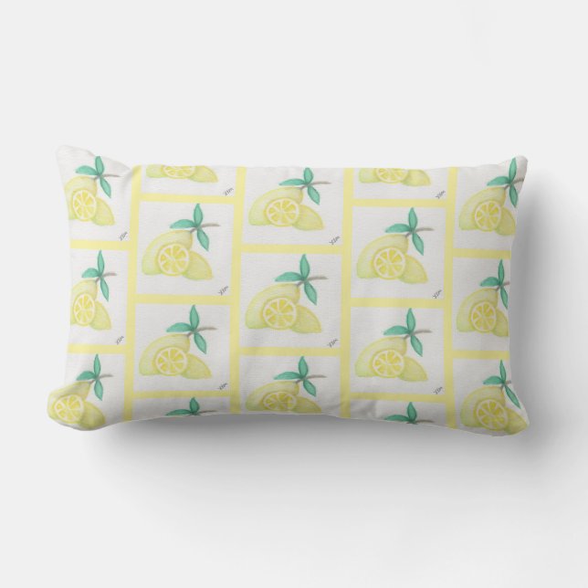 Coussin Rectangle Citrons (Recto)