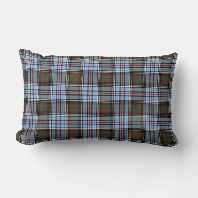 Coussin Rectangle Clan bleu clair Anderson Clan Scottish Plaid (Recto)