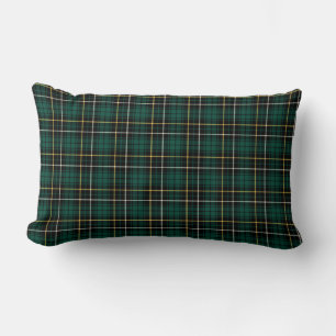 Coussin Rectangle Clan écossais foncé vert et noir MacAlpine